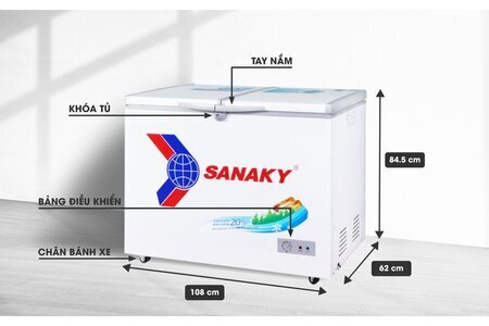 Tủ đông Sanaky VH-2899A1 280 lít (1 ngăn 2 cánh )