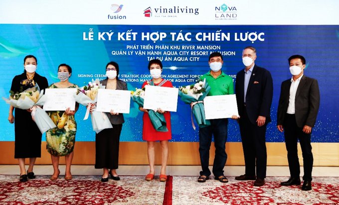 novaland hợp tác vinaliving phát triển phân khu river mansion tại aqua city