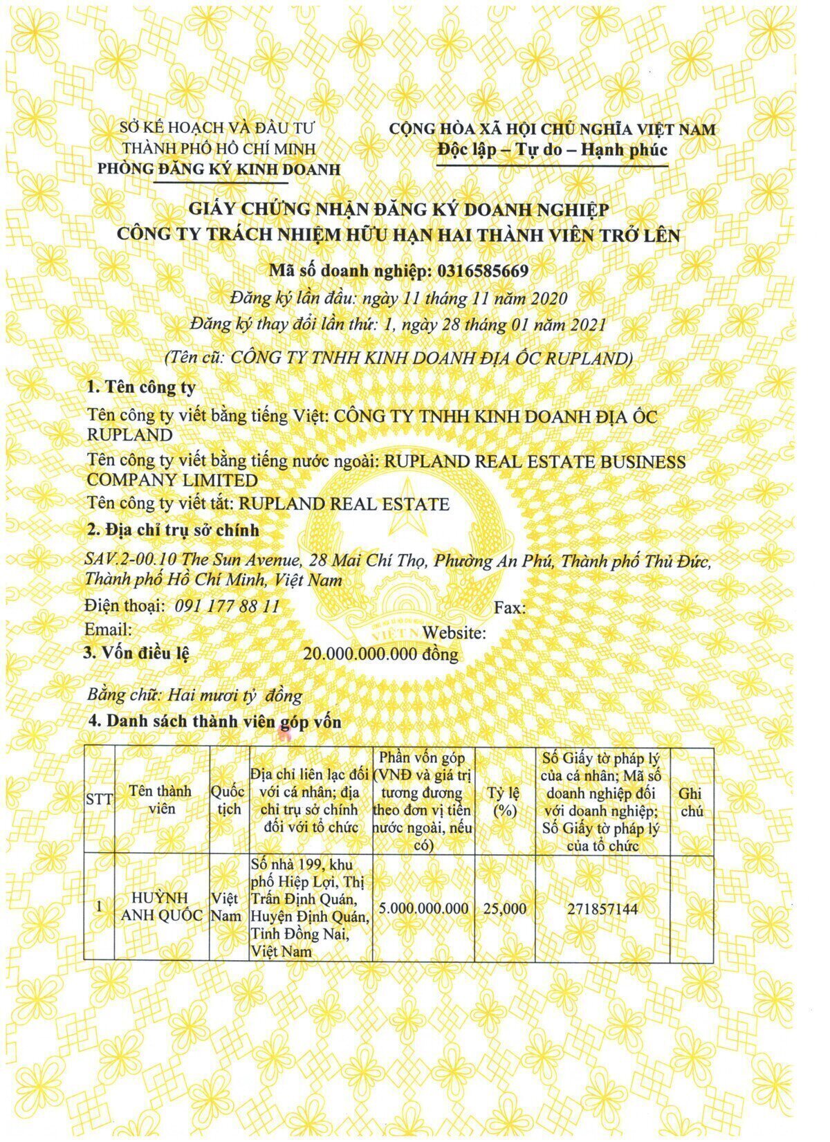 giấy phép kinh doanh