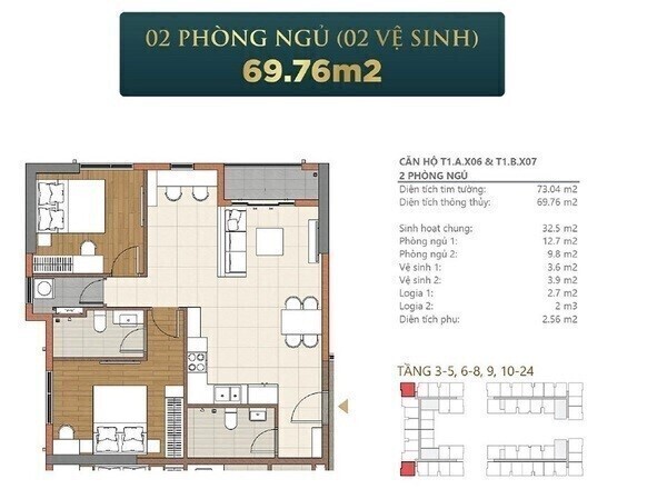 Căn 2+ Phòng ngủ