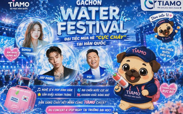 GACHON WATER FESTIVAL 2026 – MÙA HÈ ĐÃ TỪNG “BÙNG NỔ” TẠI HÀN QUỐC