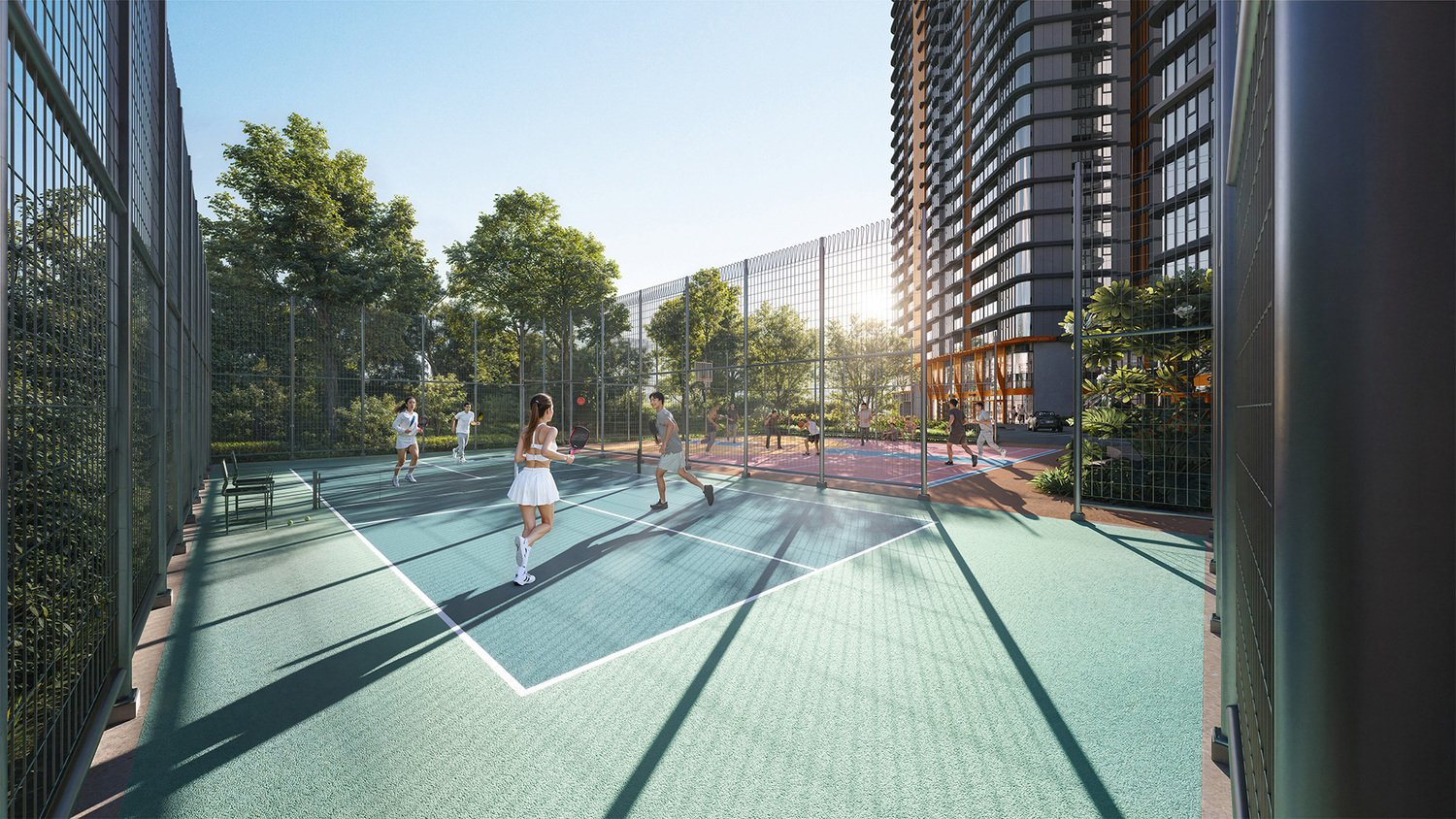 Sân tập pickleball