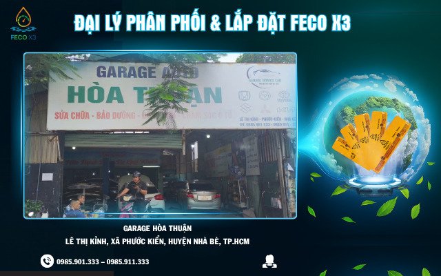 ĐẠI LÝ PHÂN PHỐI & LẮP ĐẶT FECO X3 – GARAGE HÒA THUẬN, NHÀ BÈ, TP. HỒ CHÍ MINH