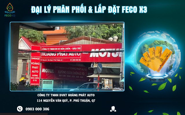 ĐẠI LÝ PHÂN PHỐI & LẮP ĐẶT FECO X3 – HOÀNG PHÁT AUTO, QUẬN 7, TP. HỒ CHÍ MINH