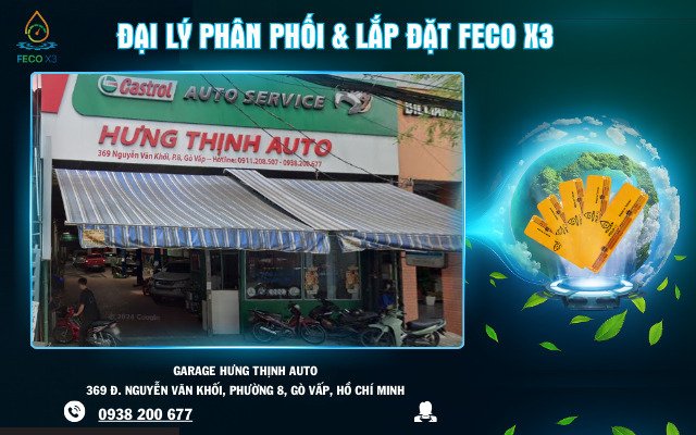 ĐẠI LÝ PHÂN PHỐI & LẮP ĐẶT FECO X3 – GARAGE HƯNG THỊNH AUTO, GÒ VẤP