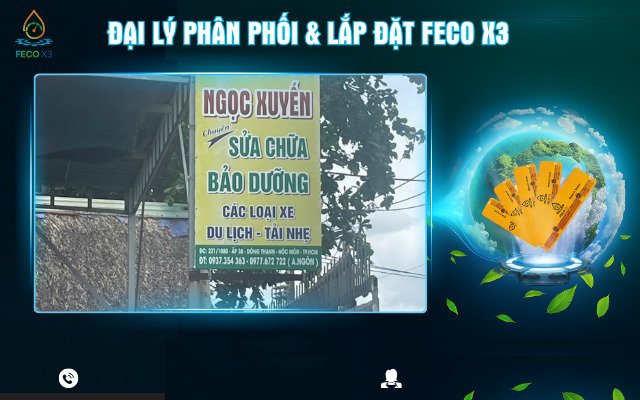 ĐẠI LÝ PHÂN PHỐI & LẮP ĐẶT FECO X3 – GARAGE NGỌC XUYẾN, HÓC MÔN