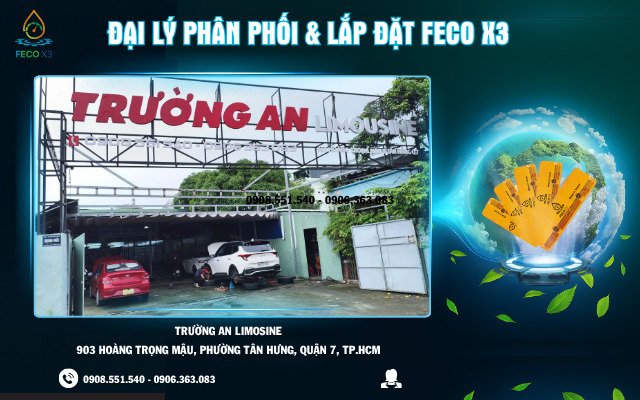 ĐẠI LÝ PHÂN PHỐI & LẮP ĐẶT FECO X3 – TRƯỜNG AN LIMOUSINE, QUẬN 7, TP. HỒ CHÍ MINH