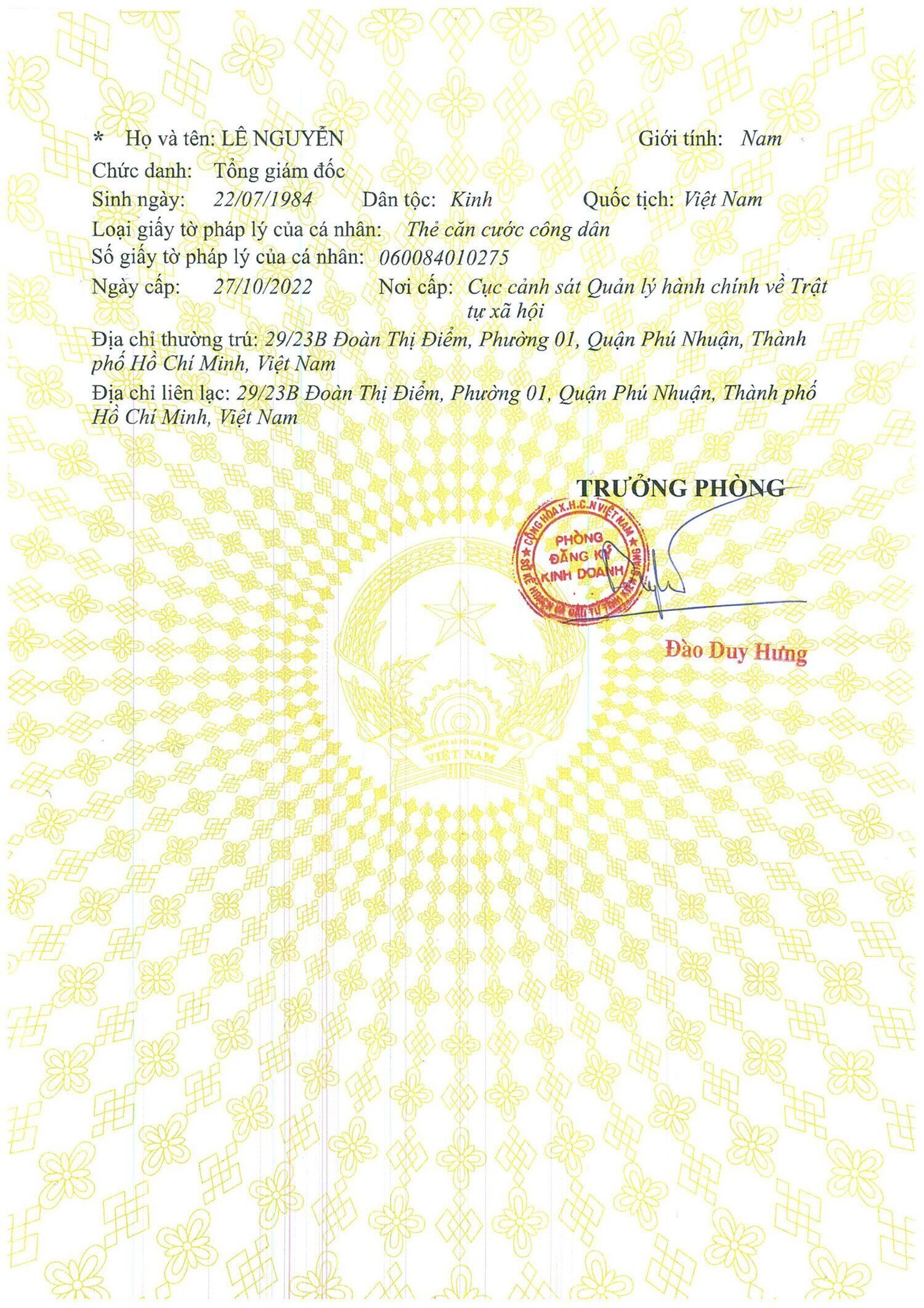 giấy phép kinh doanh