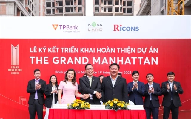 Novaland, TPBank và Ricons hợp sức đẩy nhanh hoàn thiện The Grand Manhattan