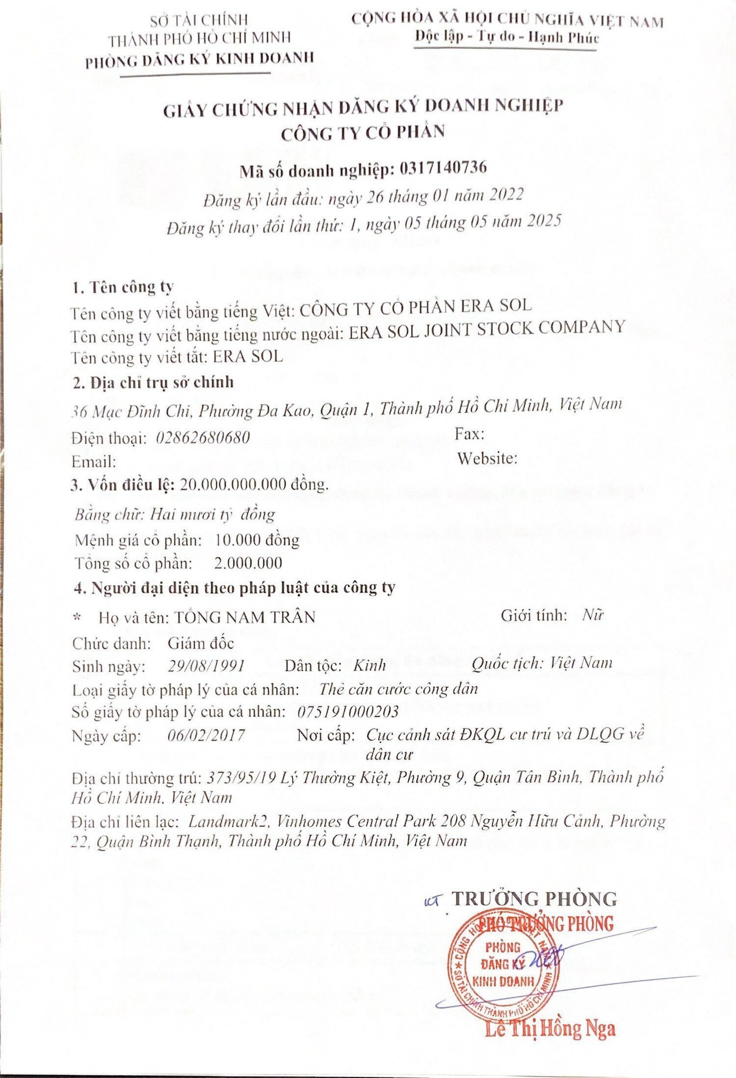 giấy phép kinh doanh