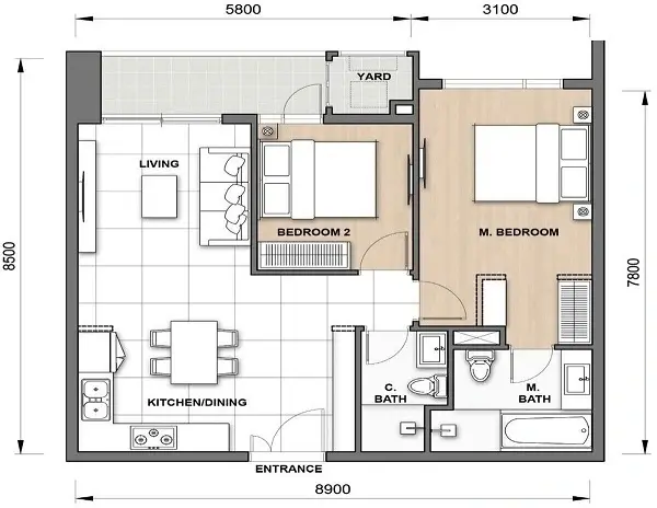 Thiết kế 71.63 m2