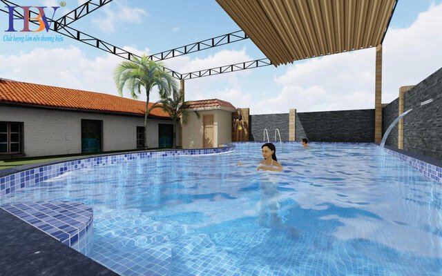 Bể bơi gia đình anh Hùng, chị Hằng - Bến Cát Bình Dương