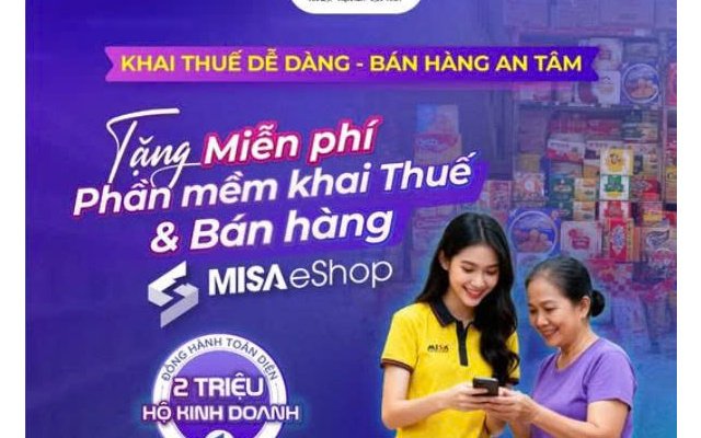 MISA TẶNG MIỄN PHÍ PHẦN MỀM CHO 2 TRIỆU HỘ KINH DOANH