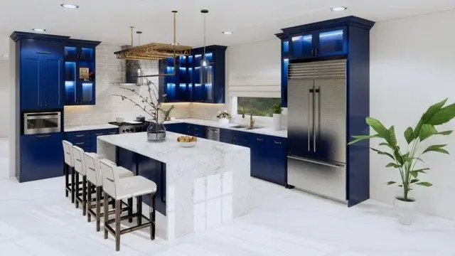 Classic Blue Kitchen - USA