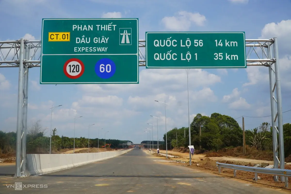 cao tốc dầu giây - phan thiết trước một tháng thông xe