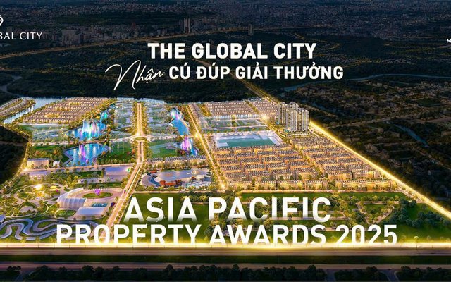 The Global City nhận "cú đúp" giải thưởng tại International Property Award 2025-2026