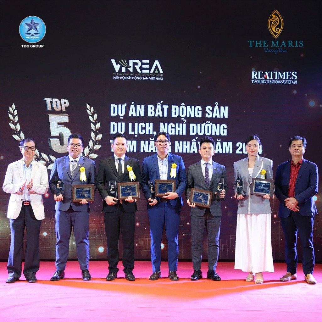 the maris vũng tàu đạt top 5 dự án bất động sản du lịch, nghỉ dưỡng tiềm năng nhất năm 2024
