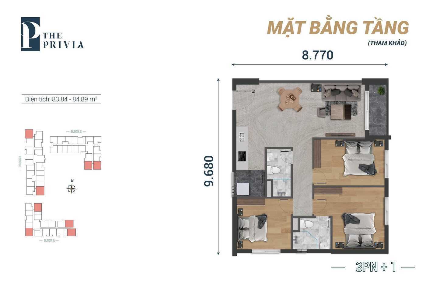 MẶT BẰNG CĂN HỘ