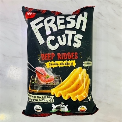 Bim bim oishi fresh 10k vị deep ridges gói 63g (Gói)