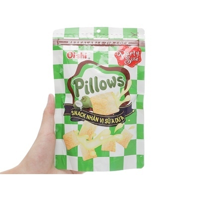 Snack pillows oishi sữa dừa 100g (Gói)