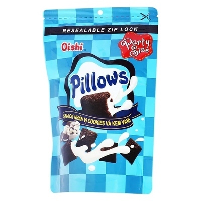 Snack pillows oishi kem cookies 100g (Gói)