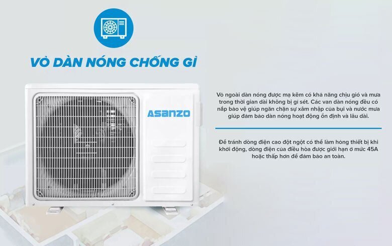 máy lạnh inverter asanzo 1hp k09n66