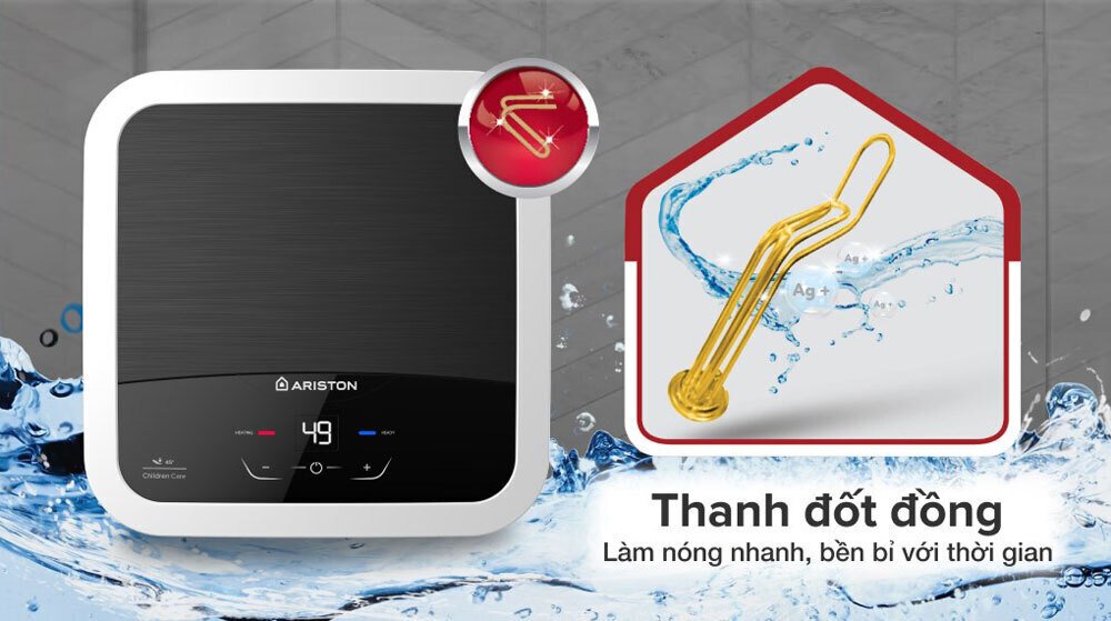 máy nước nóng gián tiếp ariston an2 15 lux-d