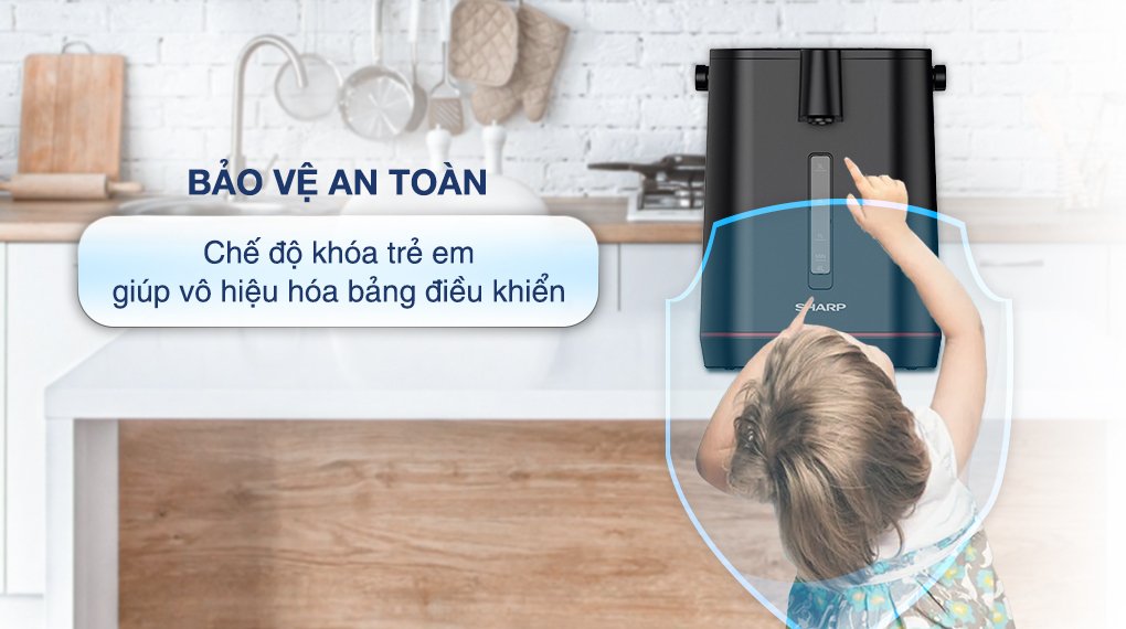 bình thủy điện sharp kp-40ebv-bk 4 lít