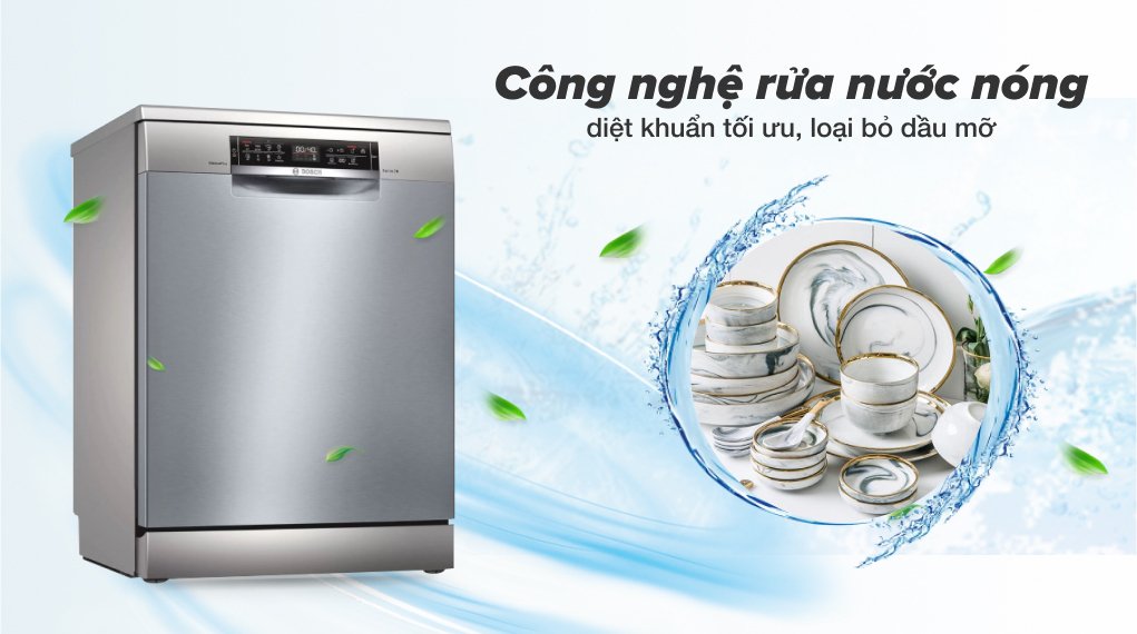 máy rửa chén độc lập bosch sms6eci93e