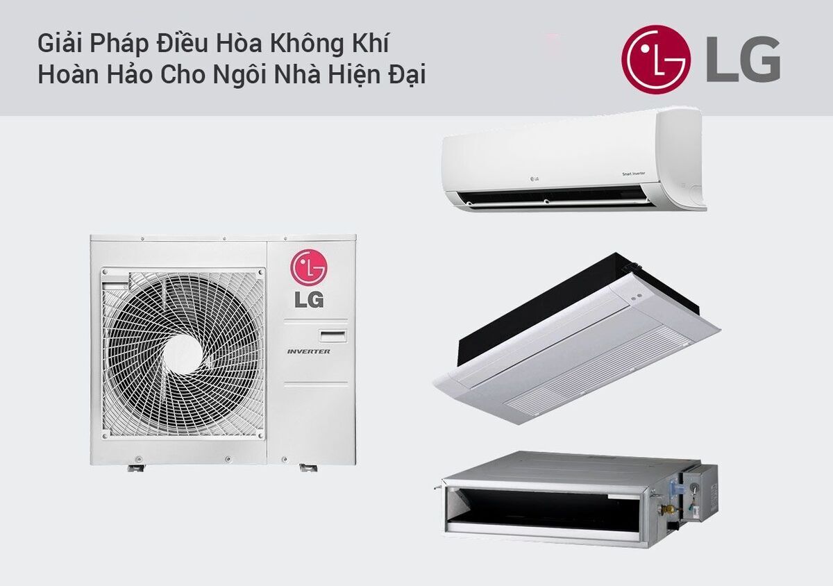 dàn lạnh âm trần nối ống gió multi lg (2.5hp) amnq24gl3a0 inverter