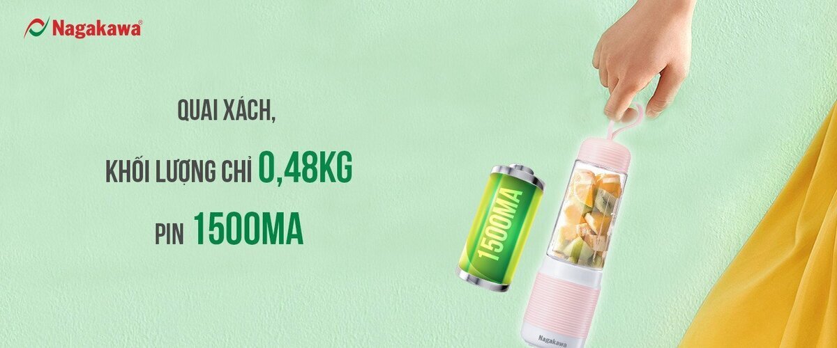 máy xay sinh tố cầm tay nagakawa nag0826