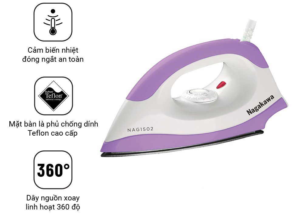 bàn là khô nagakawa nag1502