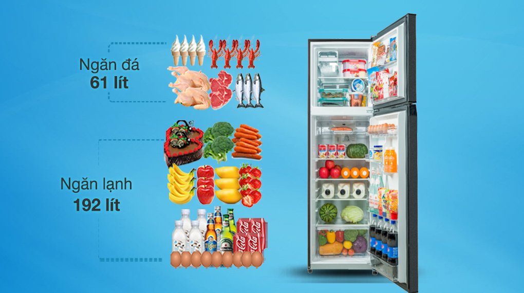 tủ lạnh toshiba ngăn đá trên 253 lít gr-rt329we-pmv(52)