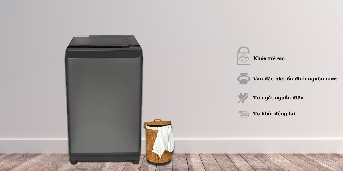 máy giặt aqua 10 kg aqw-s100ht.s