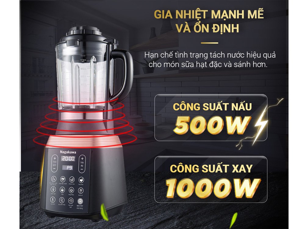 máy làm sữa hạt đa năng nagakawa nag0815