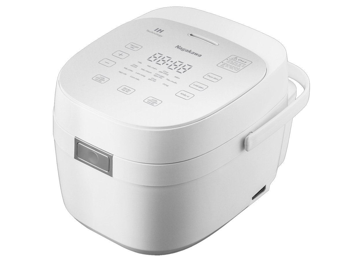nồi cơm điện cao tần nagakawa nag0140 (1.2 lít, 12 chế độ nấu, giảm tinh bột)