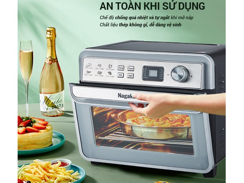 nồi chiên không dầu cảm ứng nagakawa nag3309 (24 lít)