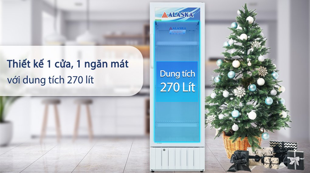 tủ mát alaska 270 lít lc 455h