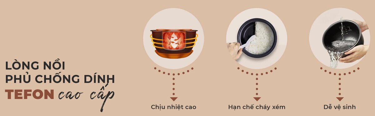 nồi cơm điện nagakawa nag0144 - dung tích 2,2 lít - màu sắc: cam
