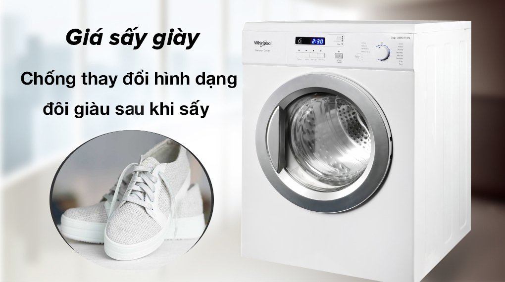 máy sấy thông hơi whirlpool 7 kg awd712s2