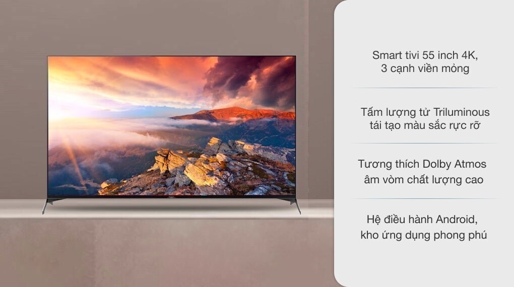 tivi sony android 4k 55 inch kd-55x9500h vn3