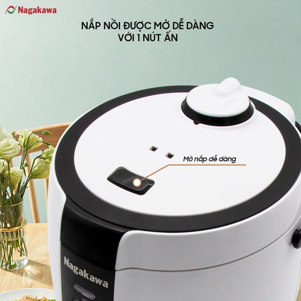 nồi cơm điện đa năng nagakawa nag0131 (1,2 lít)