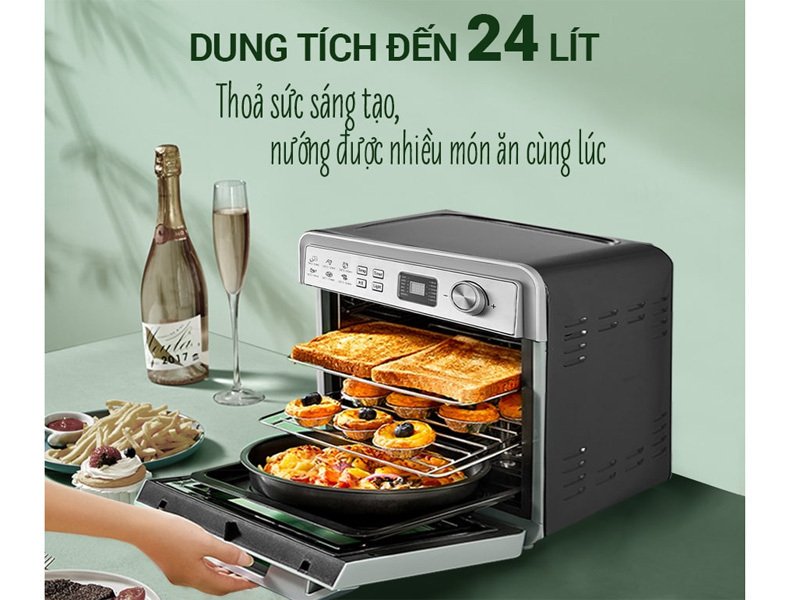 nồi chiên không dầu cảm ứng nagakawa nag3309 (24 lít)