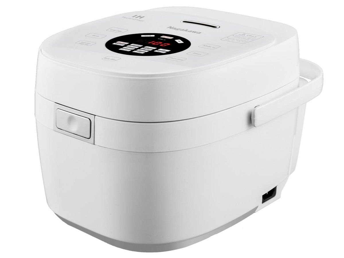 nồi cơm điện cao tần nagakawa nag0139 (1.2l, 12 chế độ nấu, giảm tinh bột)