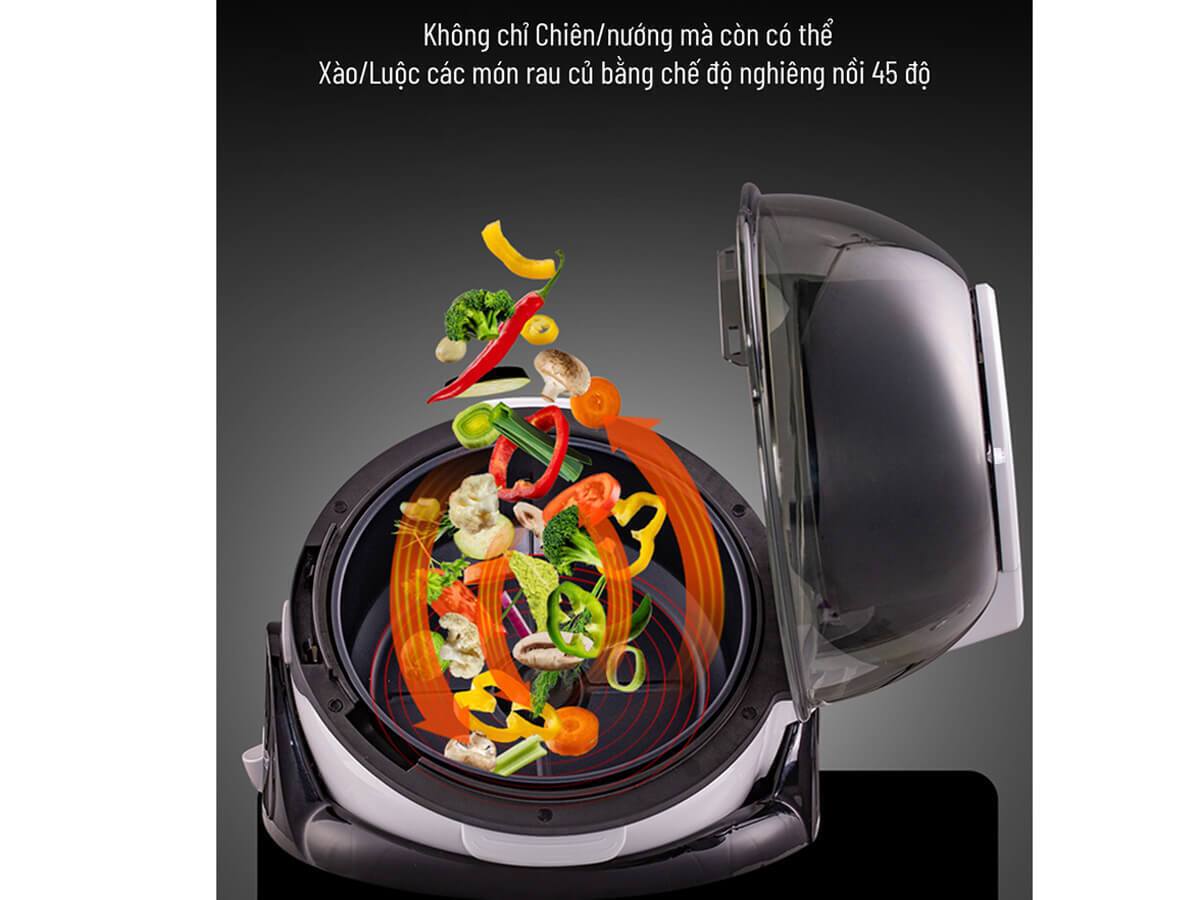nồi chiên không dầu 6 lít xoay 360 độ nagakawa nag3301