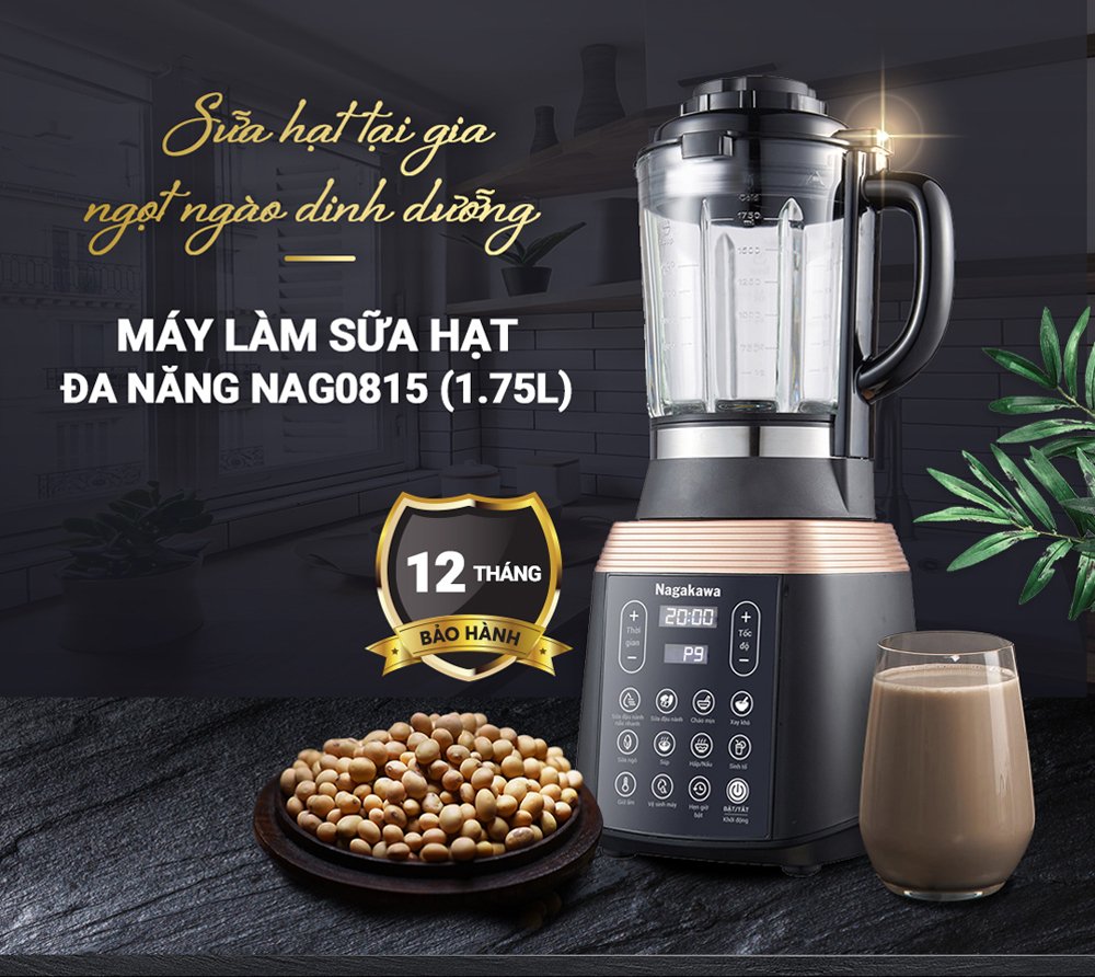 máy làm sữa hạt đa năng nagakawa nag0815
