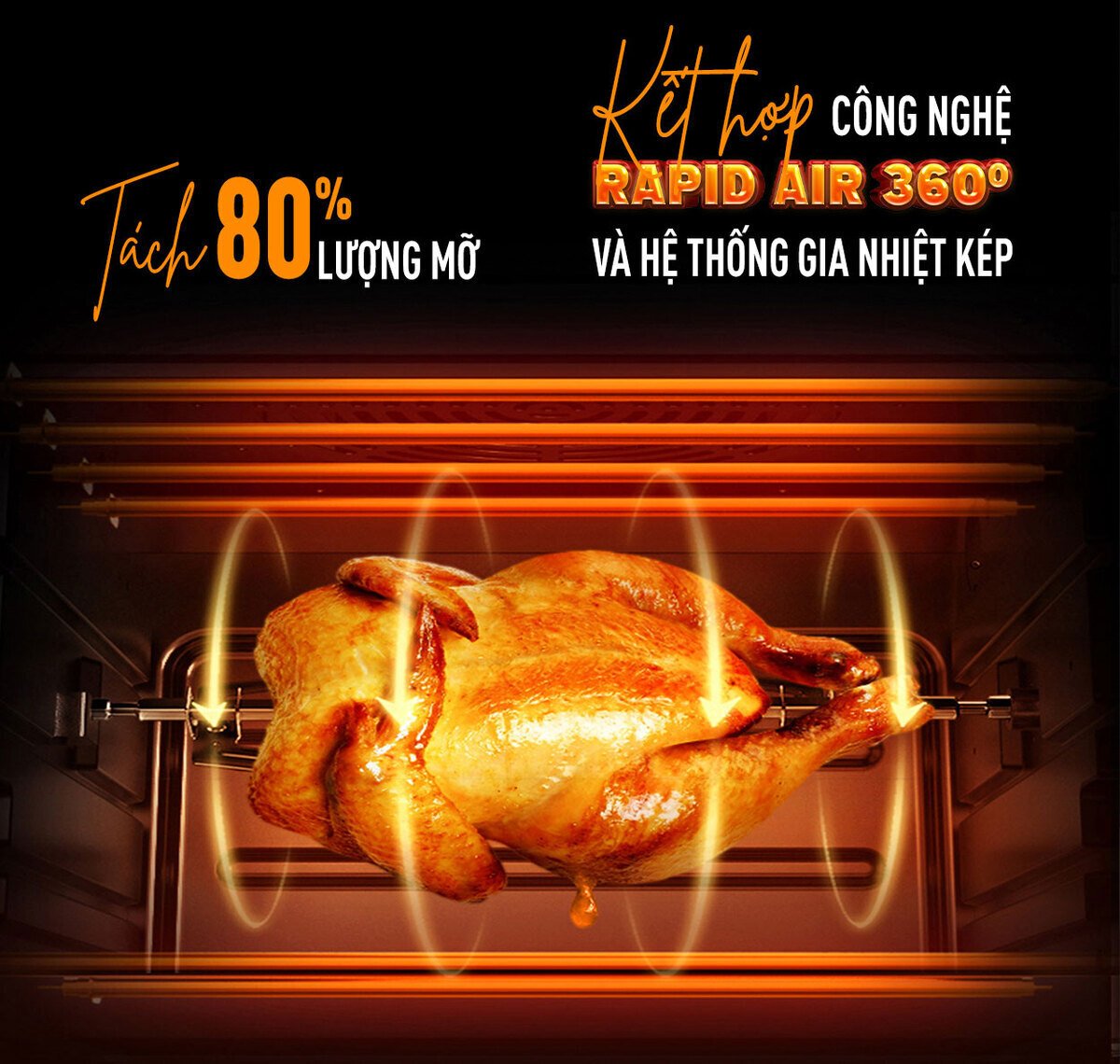 nồi chiên không dầu nagakawa nag3308 - 16 lít