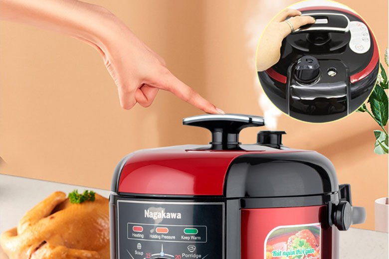 nồi áp suất điện nagakawa nag0205 (6.0 lít)
