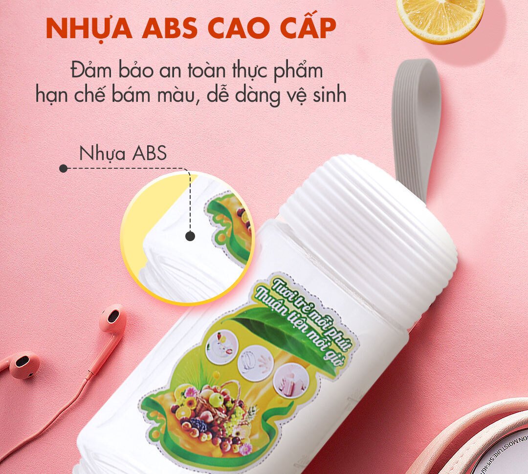 máy xay sinh tố cầm tay nagakawa nag0826 (300ml - 35w) - màu sắc: hồng