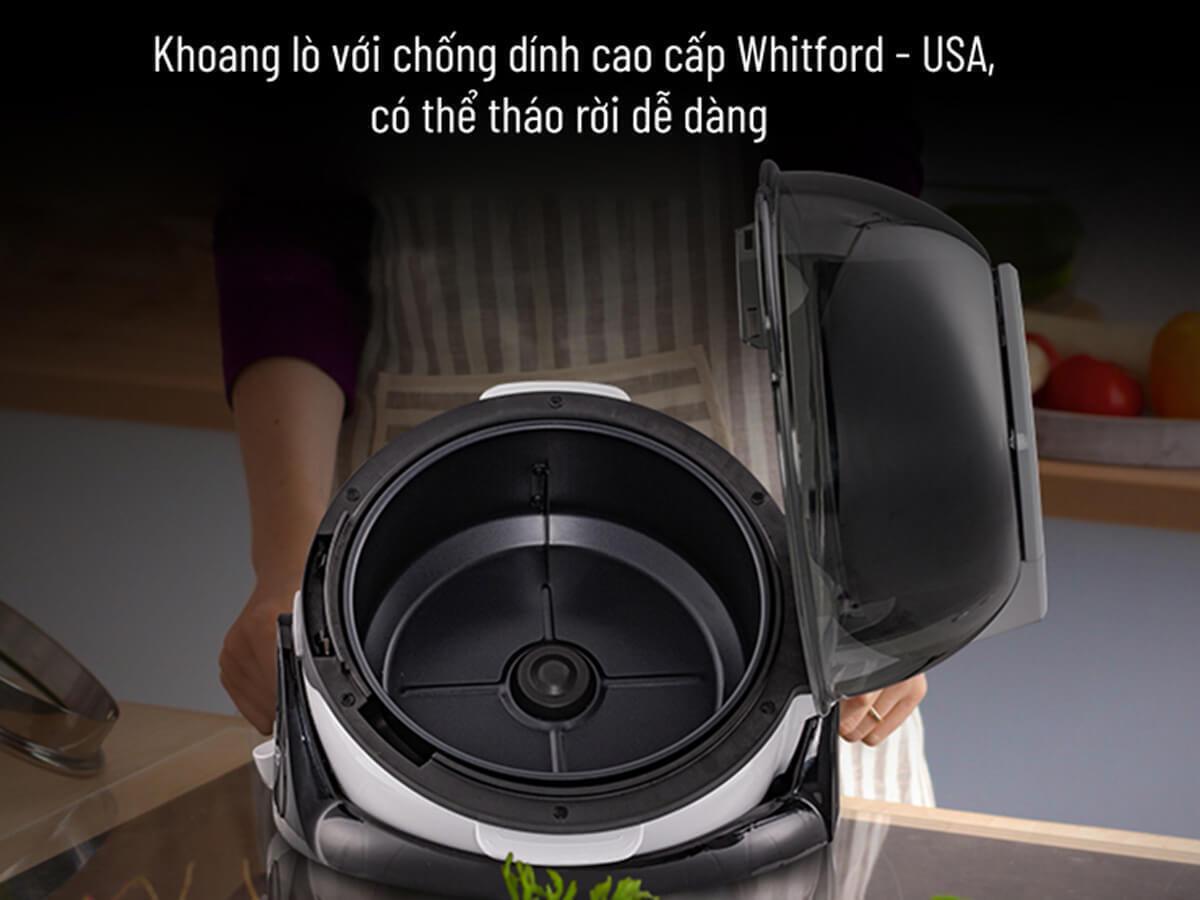 nồi chiên không dầu 6 lít xoay 360 độ nagakawa nag3301